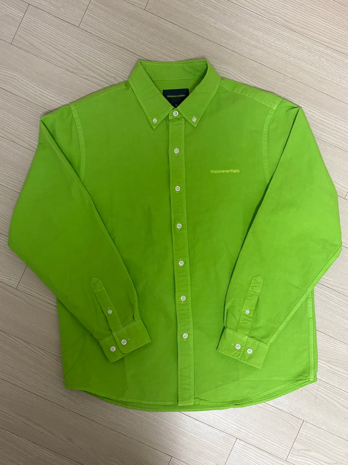 디스이즈네버댓 그린 옥스퍼드 셔츠 상품이미지1