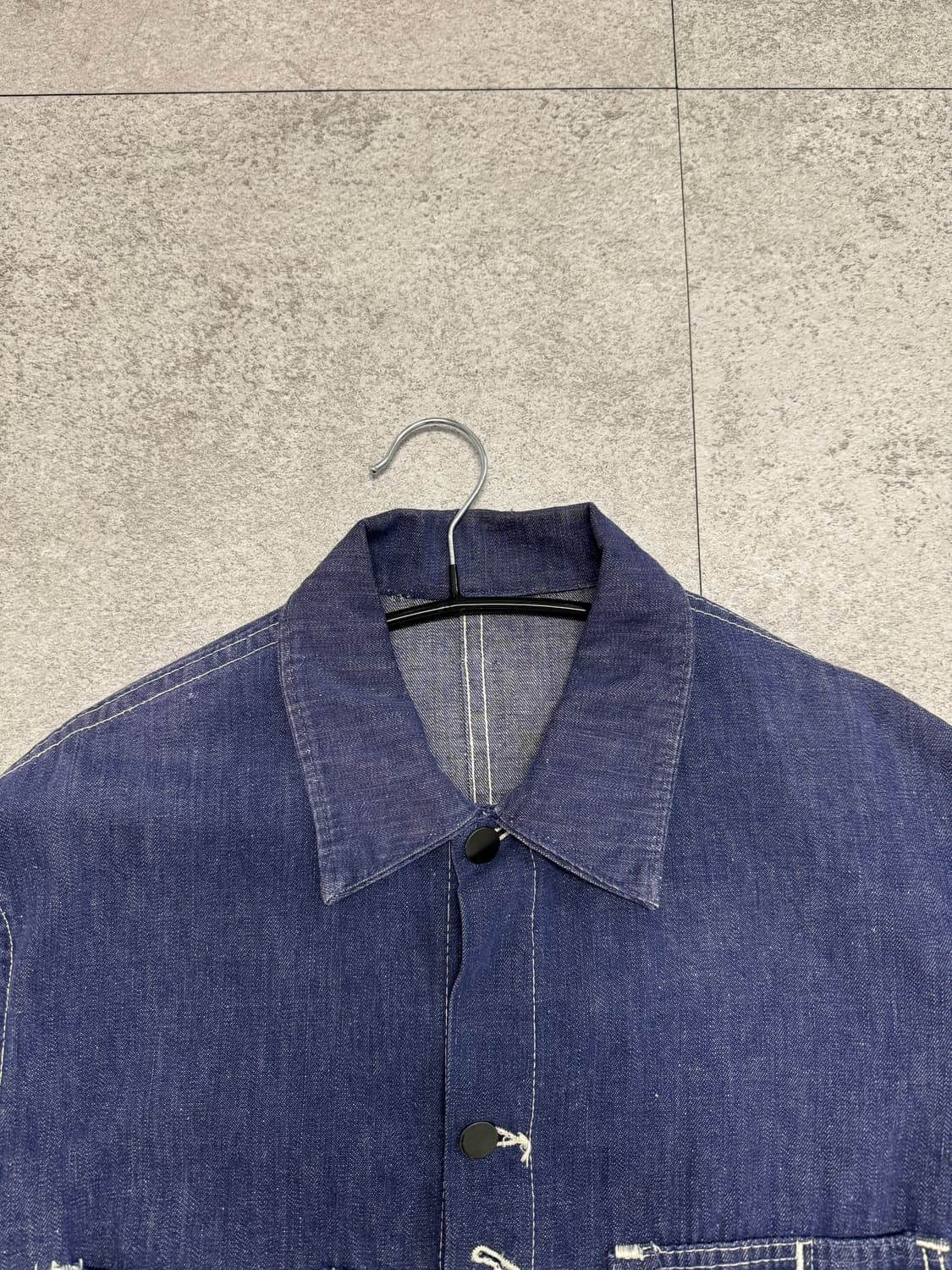 프렌치 빈티지 데님 워크 초어 자켓 상품이미지3