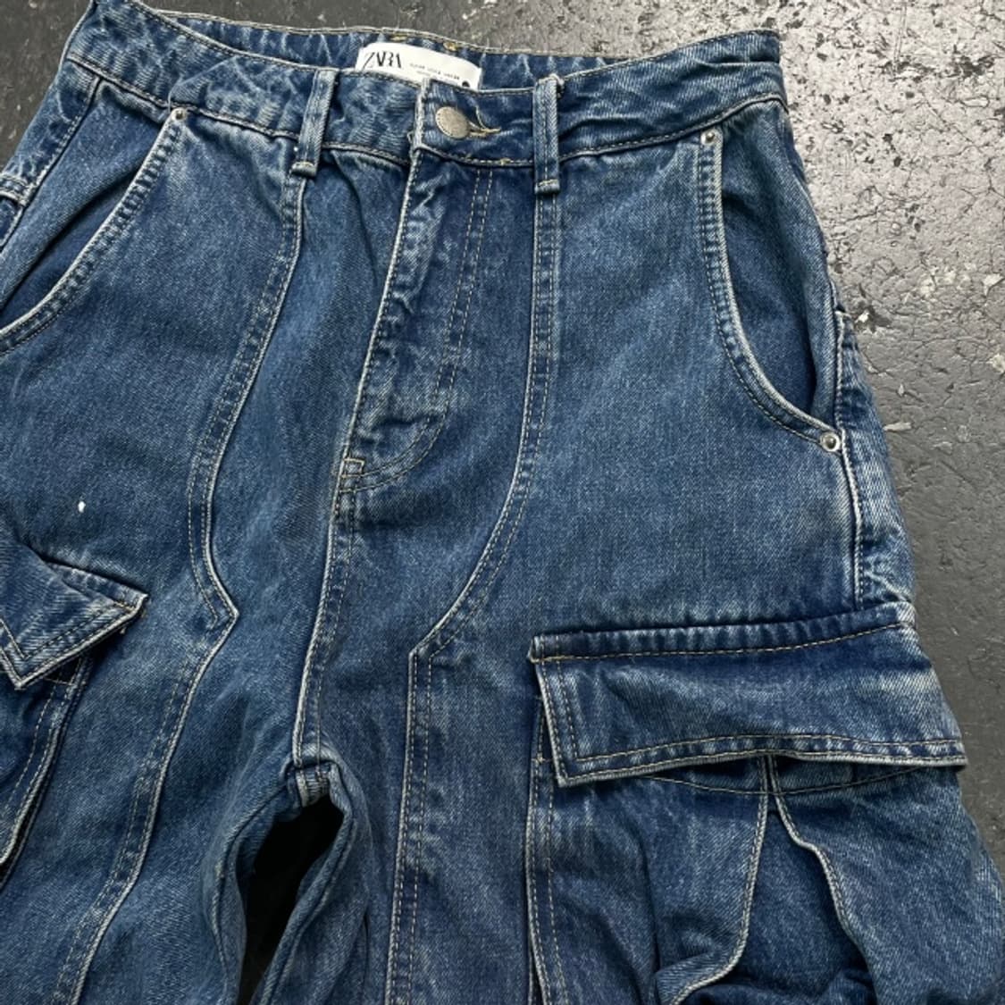 2 자라 유틸리티 카고 데님팬츠 상품이미지2