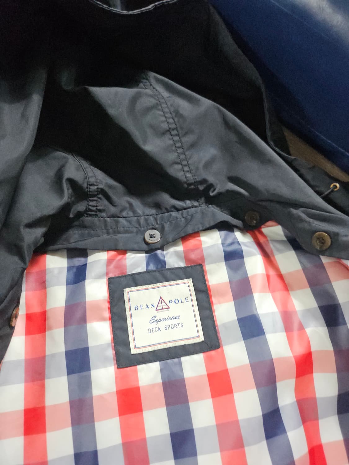 빈폴 후드 롱 야상 자켓  네이비 여성  95 상품이미지4