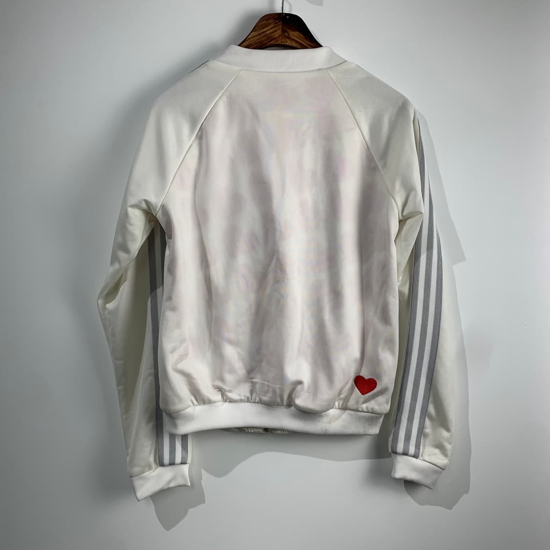 아디다스 발렌타인 화이트 실버 리본 트랙탑 져지  상품이미지3