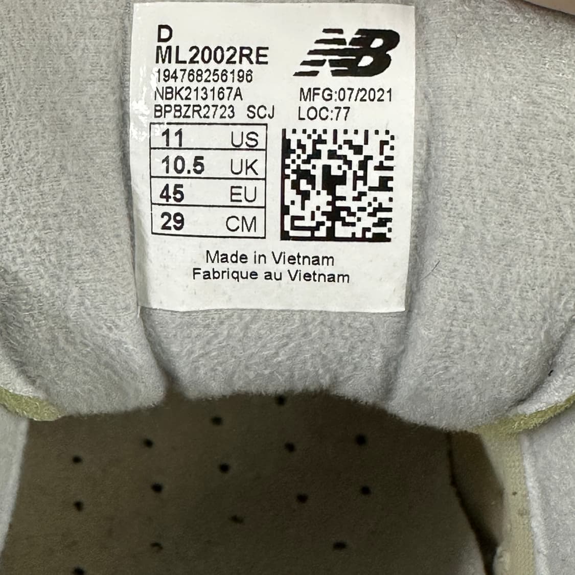 뉴발란스 2002RE 베이지 스니커즈 상품이미지6