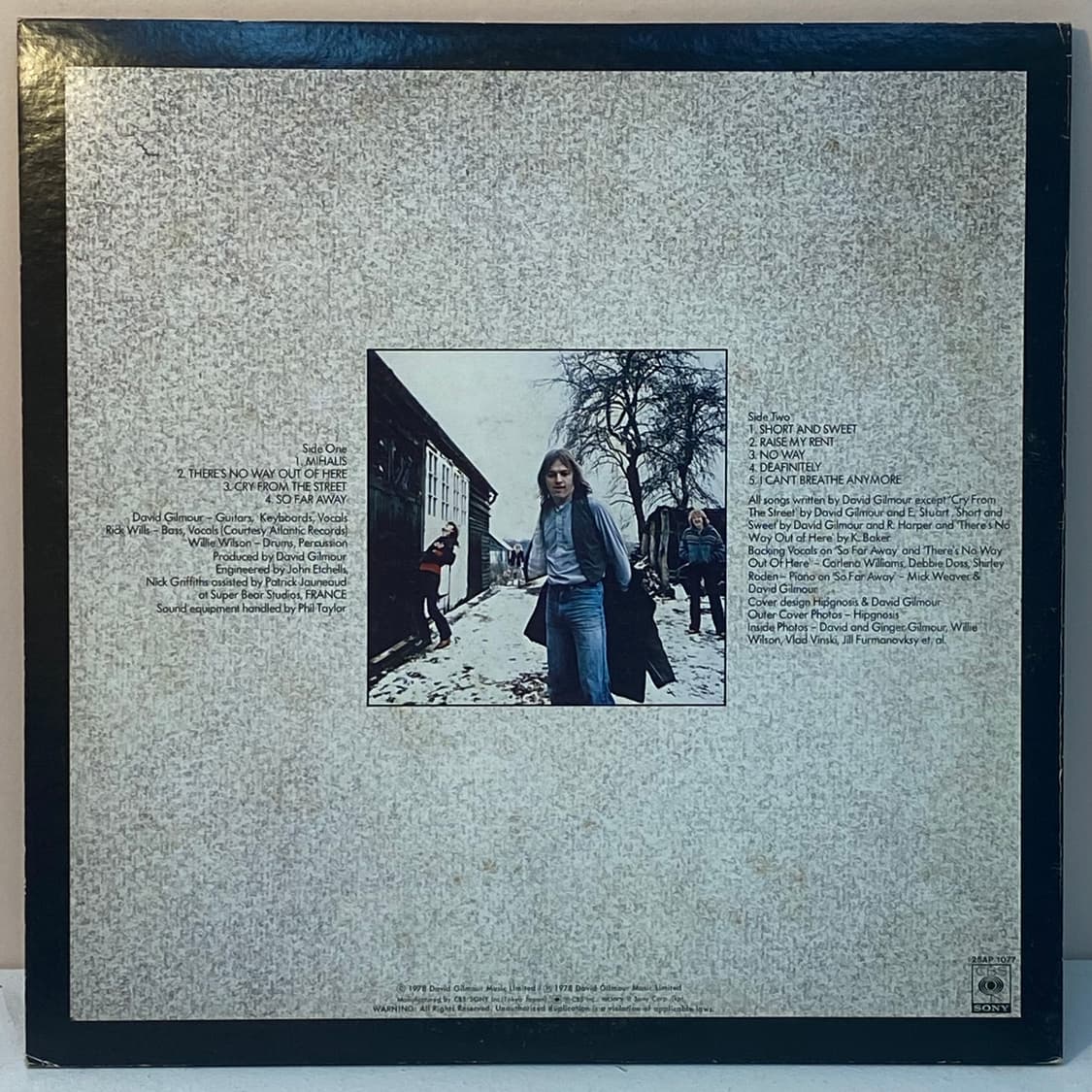 (LP) David Gilmour - David Gilmour 상품이미지2