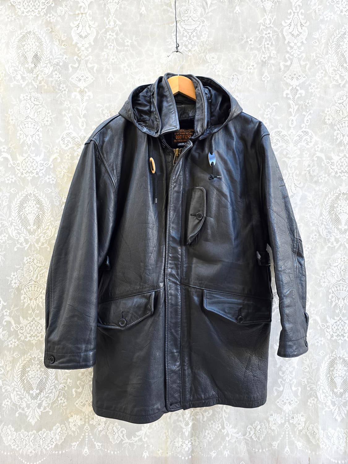 90s 도그파이트 카우레더 카코트 상품이미지1
