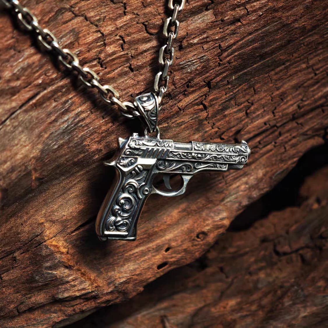 Oceanora  925 스털링 실버 '데저트 이글' 앤티크 펜던트 상품이미지9