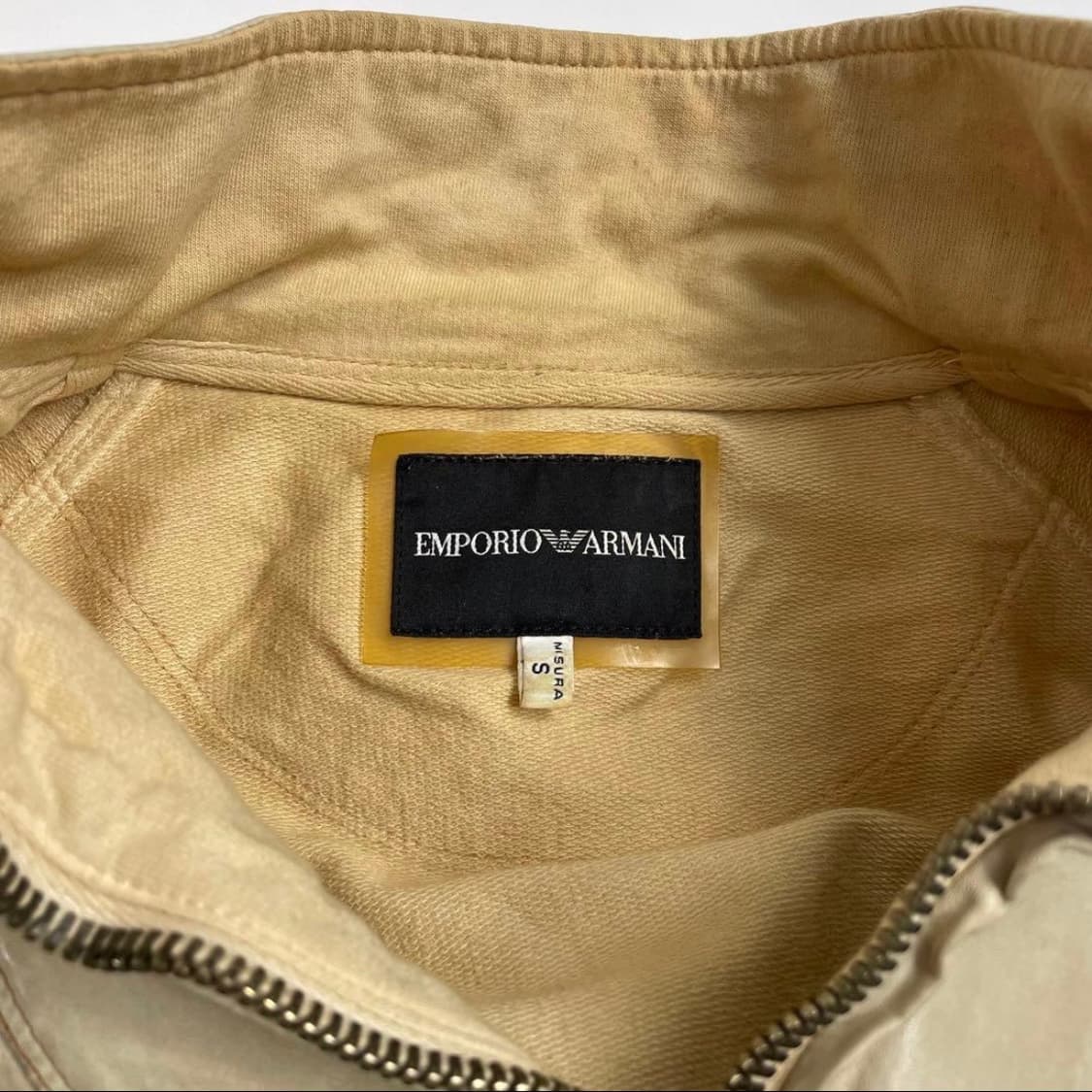 00s EMPORIO ARMANI cotton leather jacket 상품이미지6