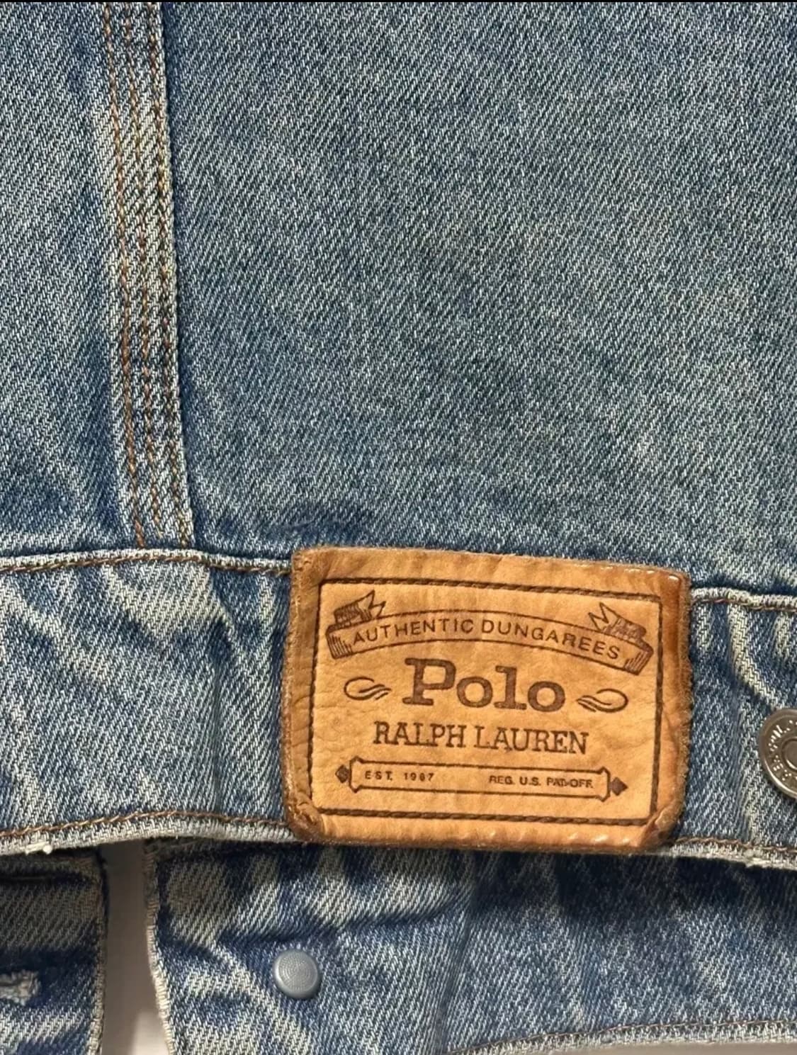 90s 폴로 덩가리 데님 자켓 상품이미지4