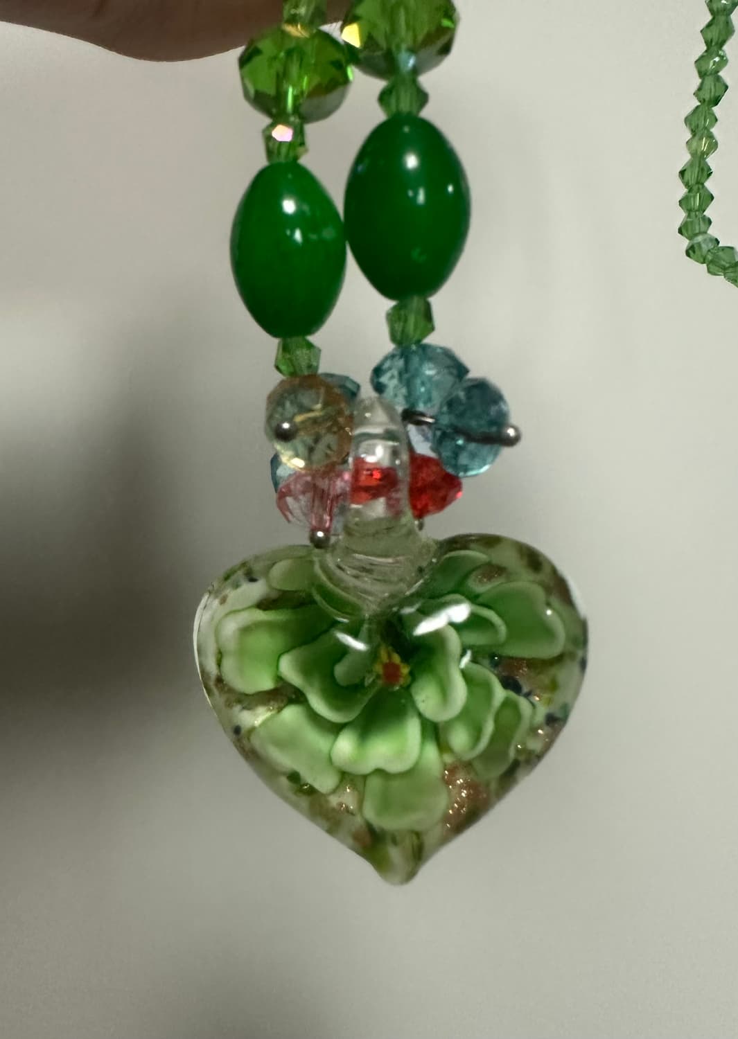 Art glass heart necklace 상품이미지1