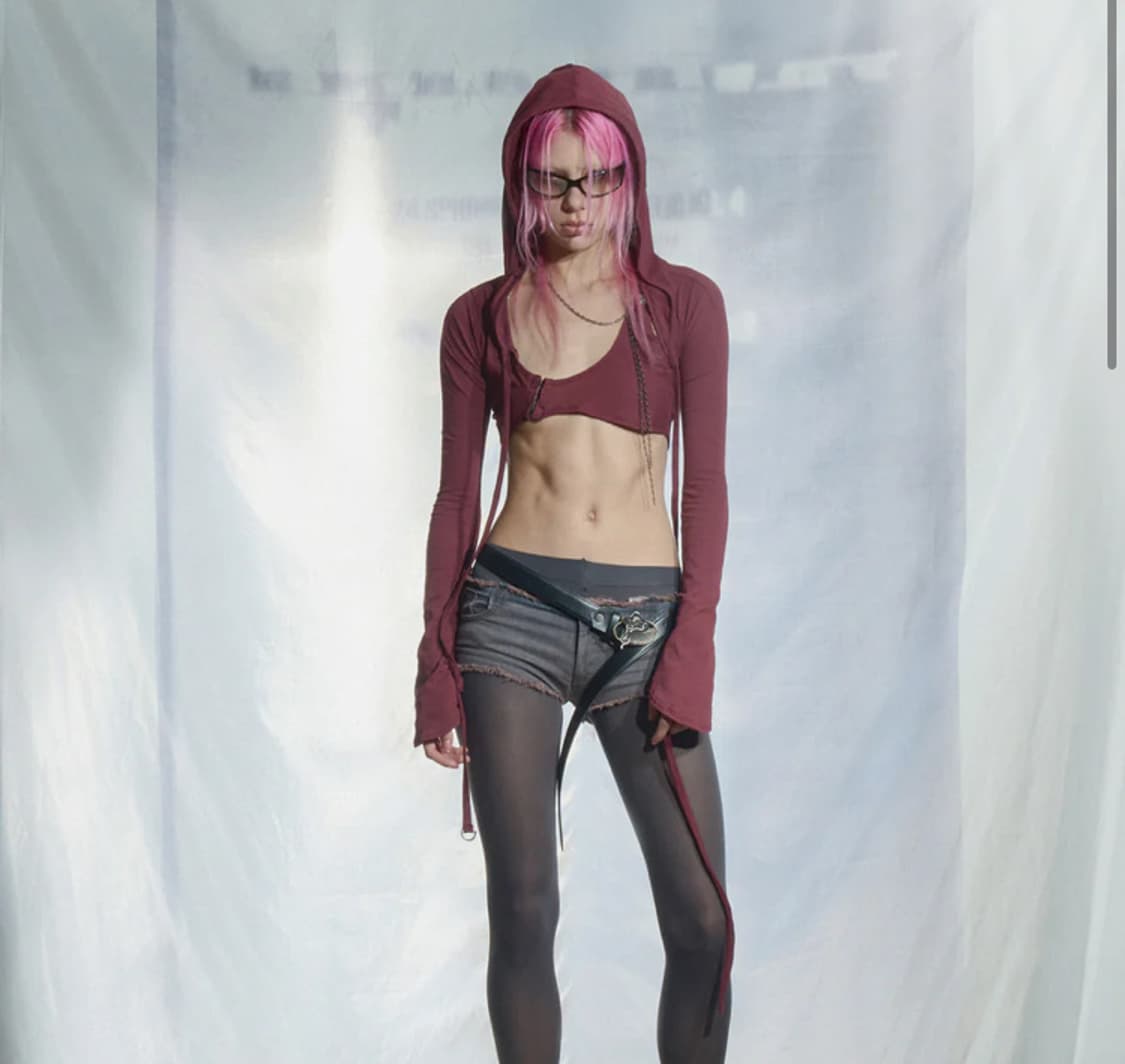 aesynctx 핑크 데님쇼츠 M 상품이미지2