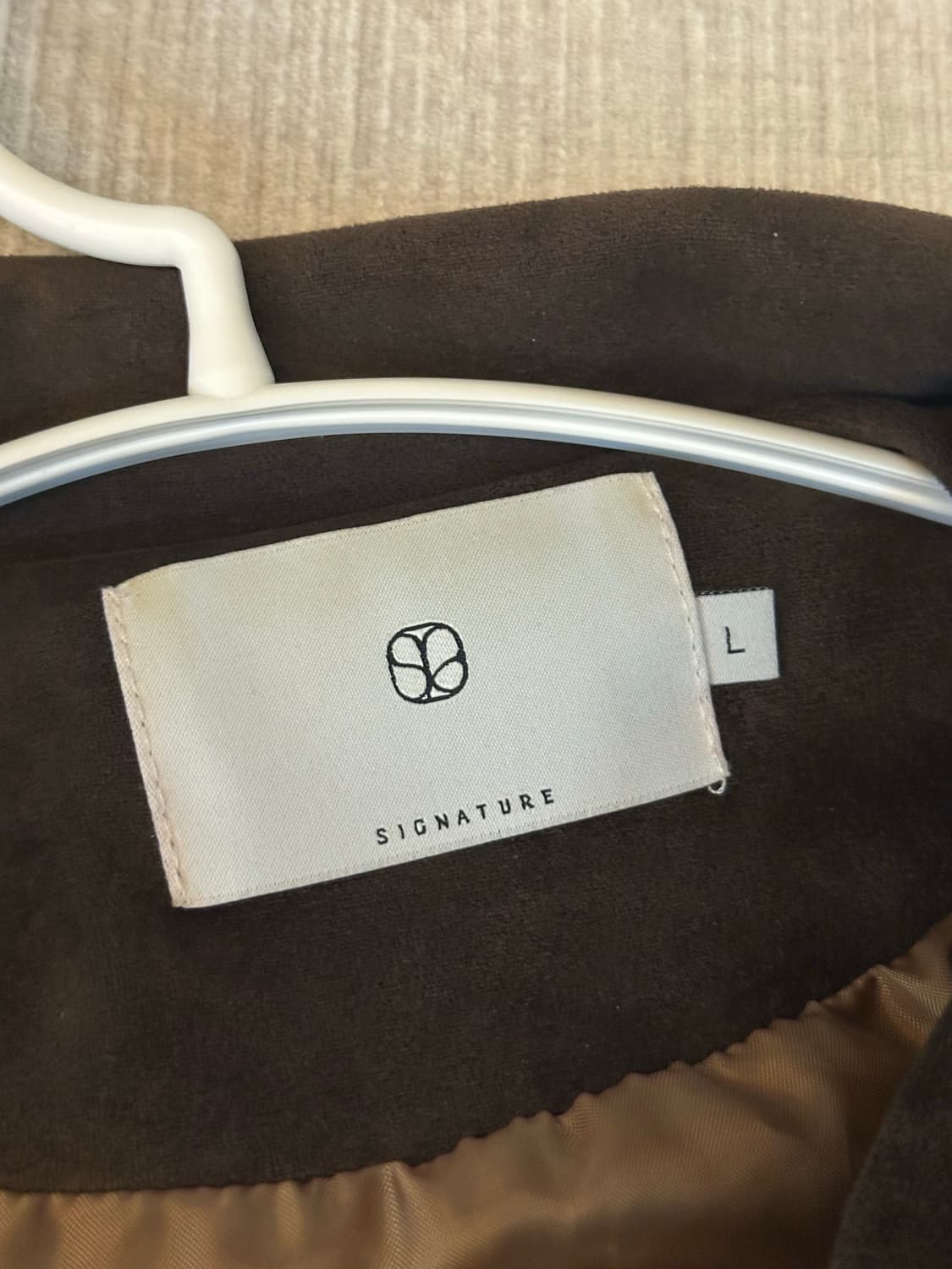 SIGNATURE 갈색 스웨이드 자켓 (L) 상품이미지5