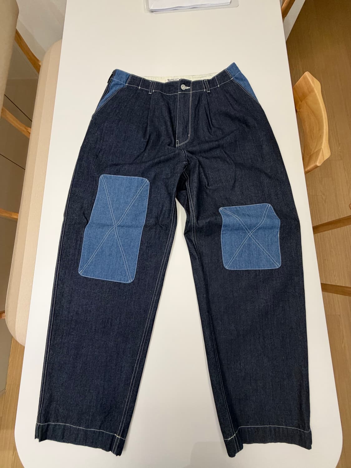 네이머클로딩 패치 데님 팬츠 XL (32-34) 상품이미지1