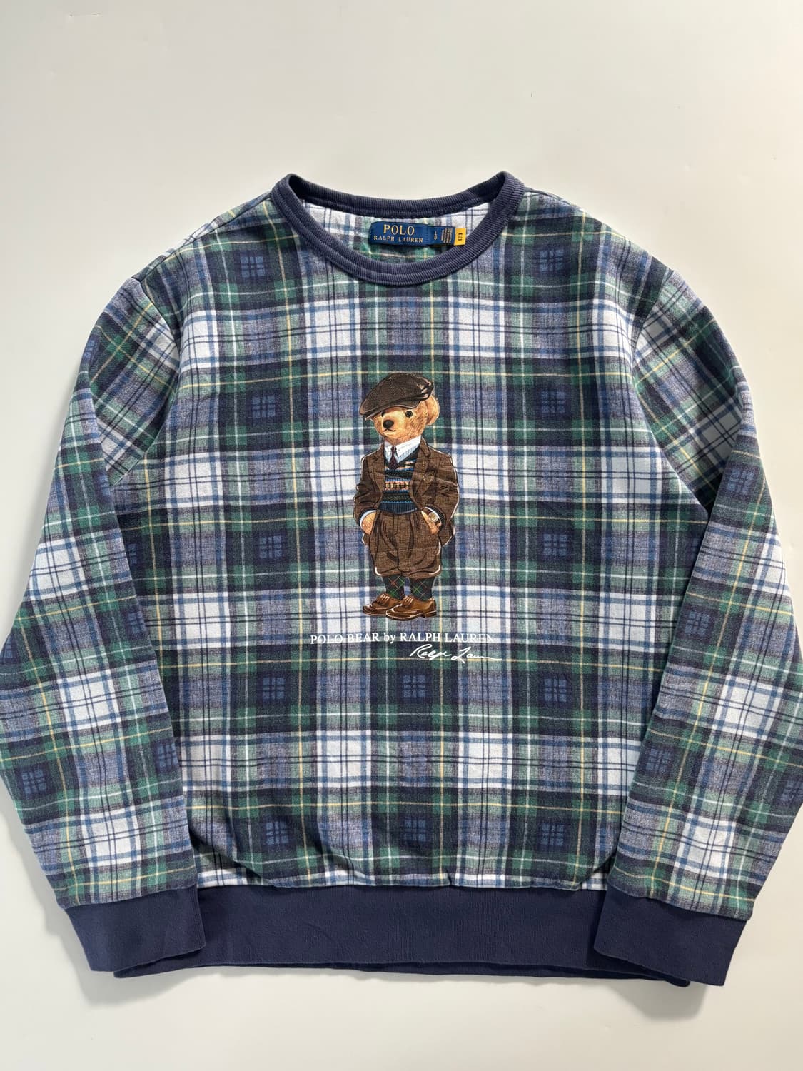 Polo 폴로 랄프로렌 신형 베어 플래드 플리스 맨투맨 상품이미지3