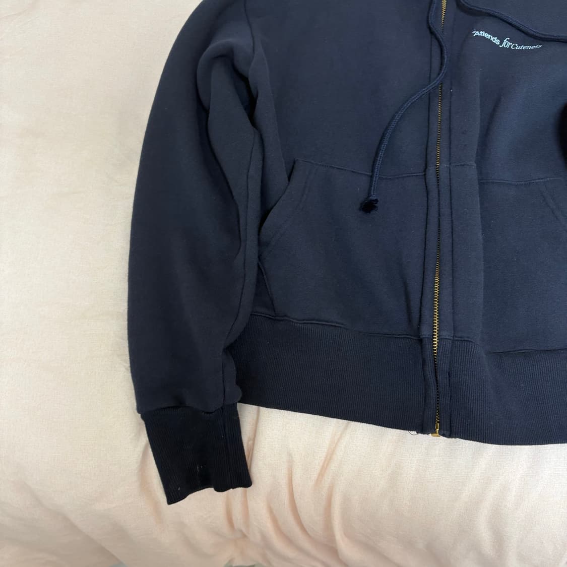 Attends for hoodie (Deep Navy) 상품이미지5