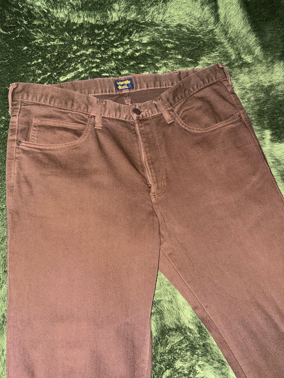 [36] WRANGLER 랭글러 재팬 워시드 코튼 팬츠 브라운 상품이미지6