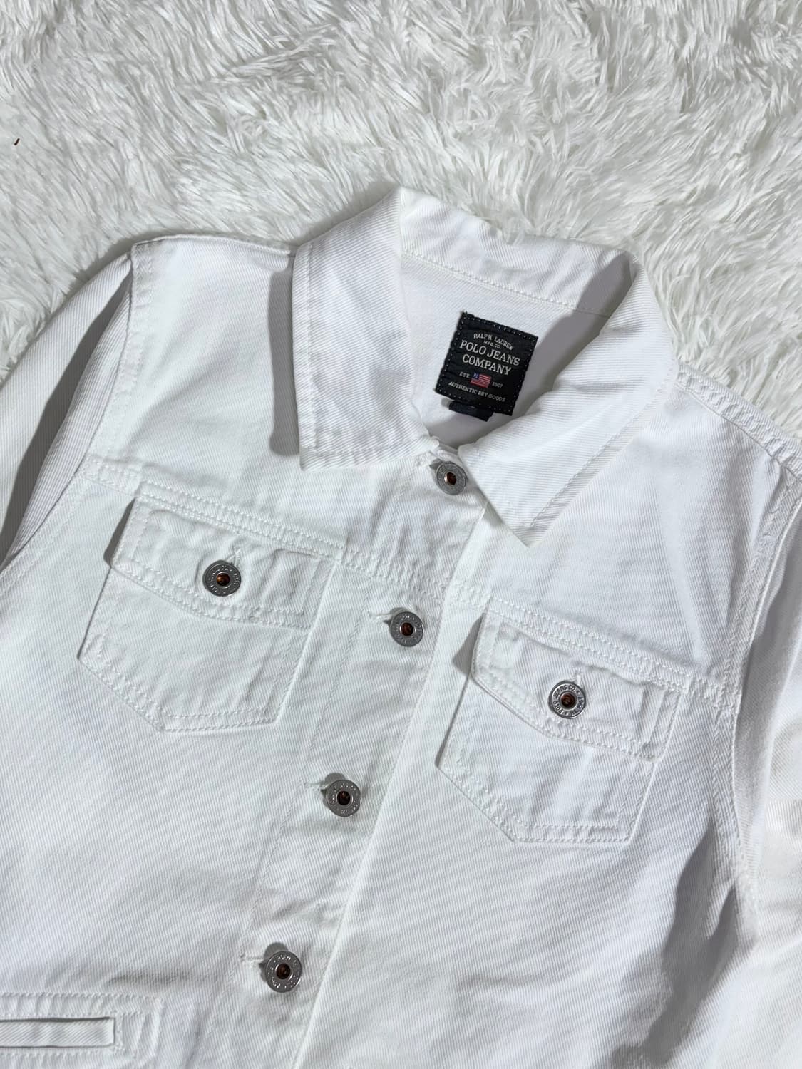 폴로 랄프로렌 진스 화이트 데님 자켓  상품이미지3