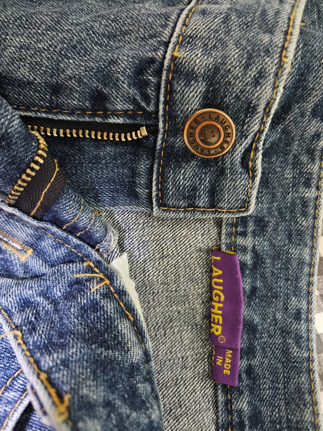 새깅보이 자수 데님팬츠 28 (블루) 상품이미지6