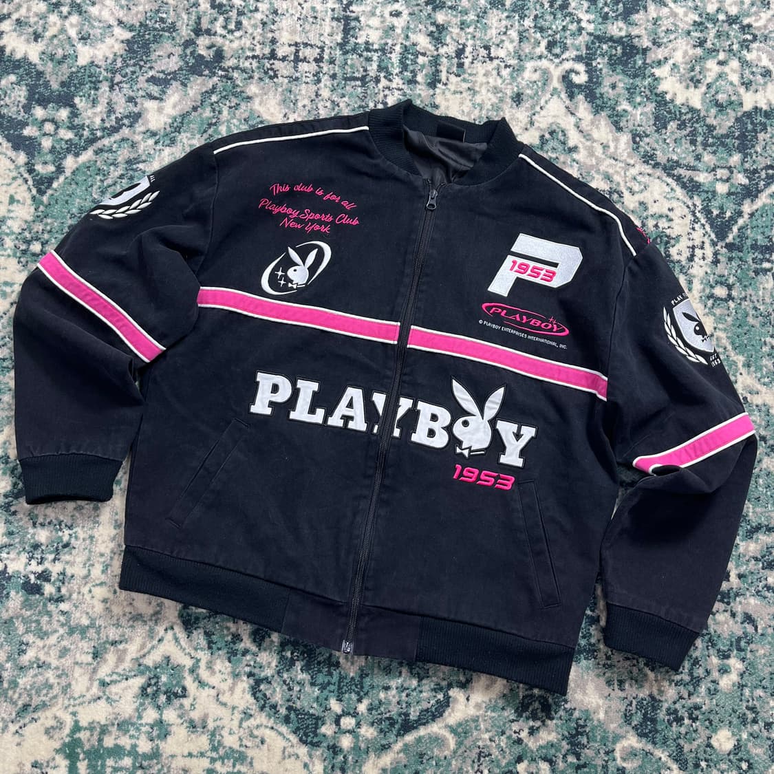 Playboy Jpn 플레이보이 라인 바시티 레이싱 자켓(S) 상품이미지1