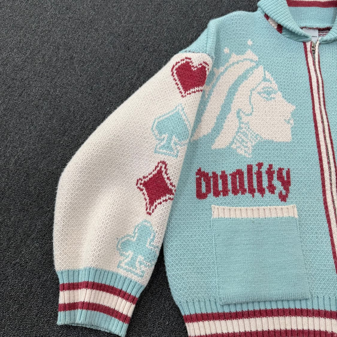 가터갤러리 포커 코위찬 니트 집업 상품이미지4