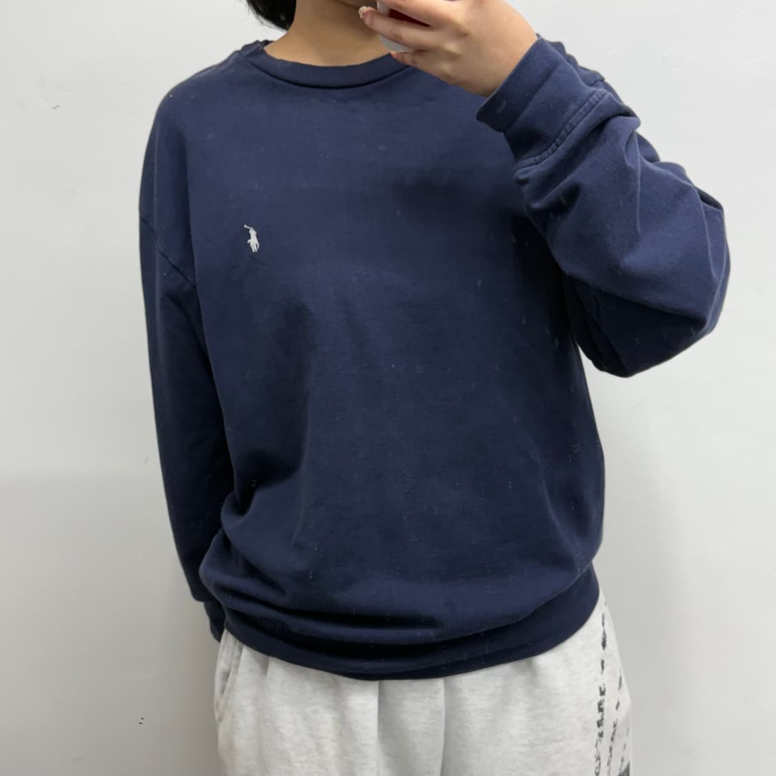 [M] 폴로 골프 네이비 맨투맨 상품이미지2