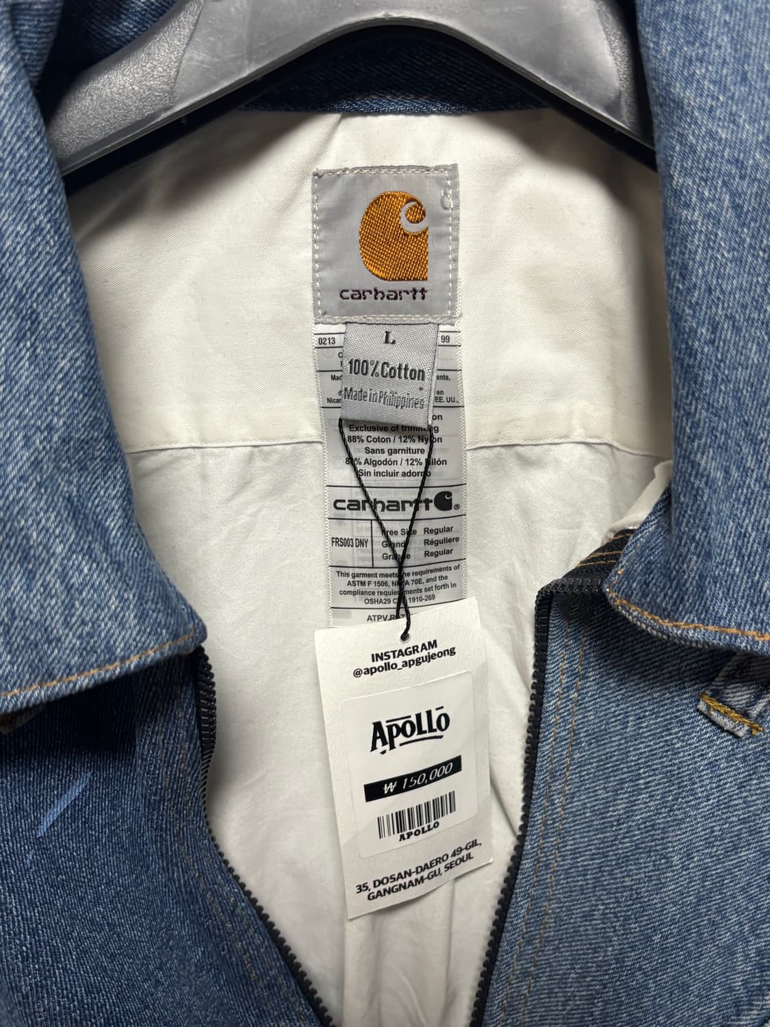 칼하트 빈티지 청자켓 상품이미지5