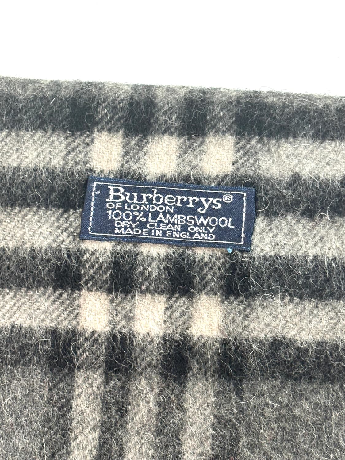 Burberry 버버리 램스울 차콜 모바체크 머플러 상품이미지5