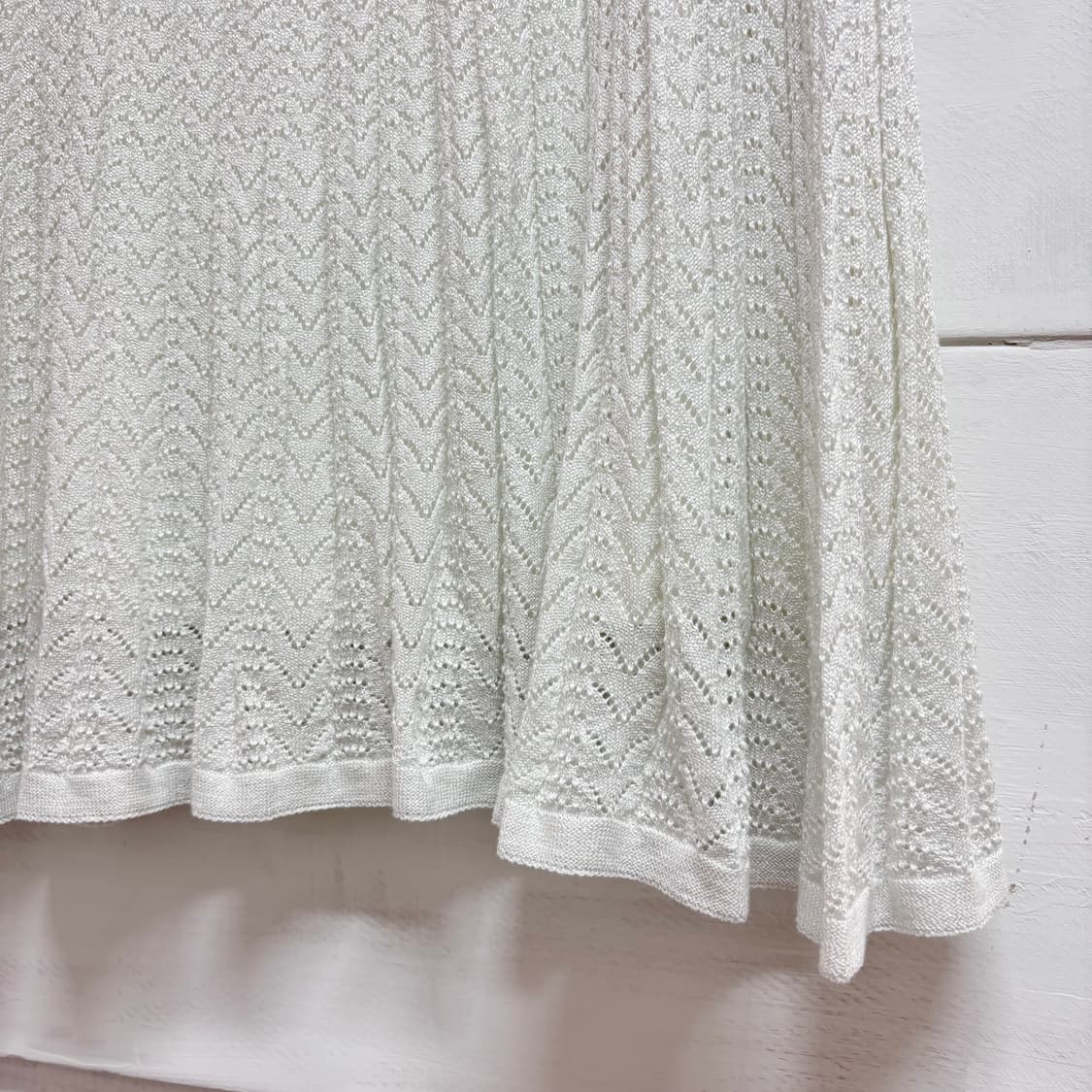 tokyo soir 도쿄 수아르 화이트 글리터 네트 스커트 (새상품)  상품이미지3