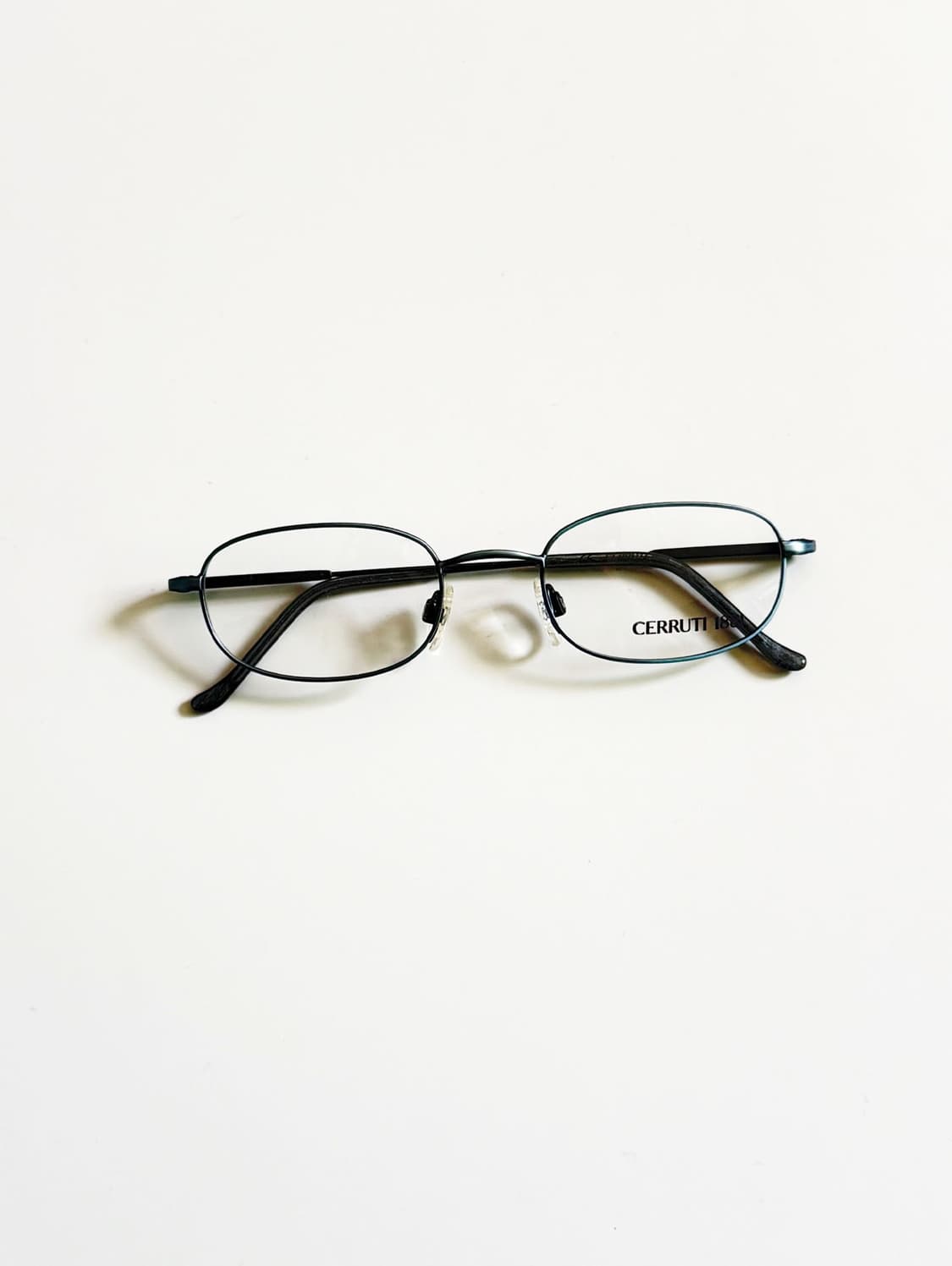 CERRUTI 1881 슬림 블루 스퀘어 메탈 빈티지 안경 상품이미지2