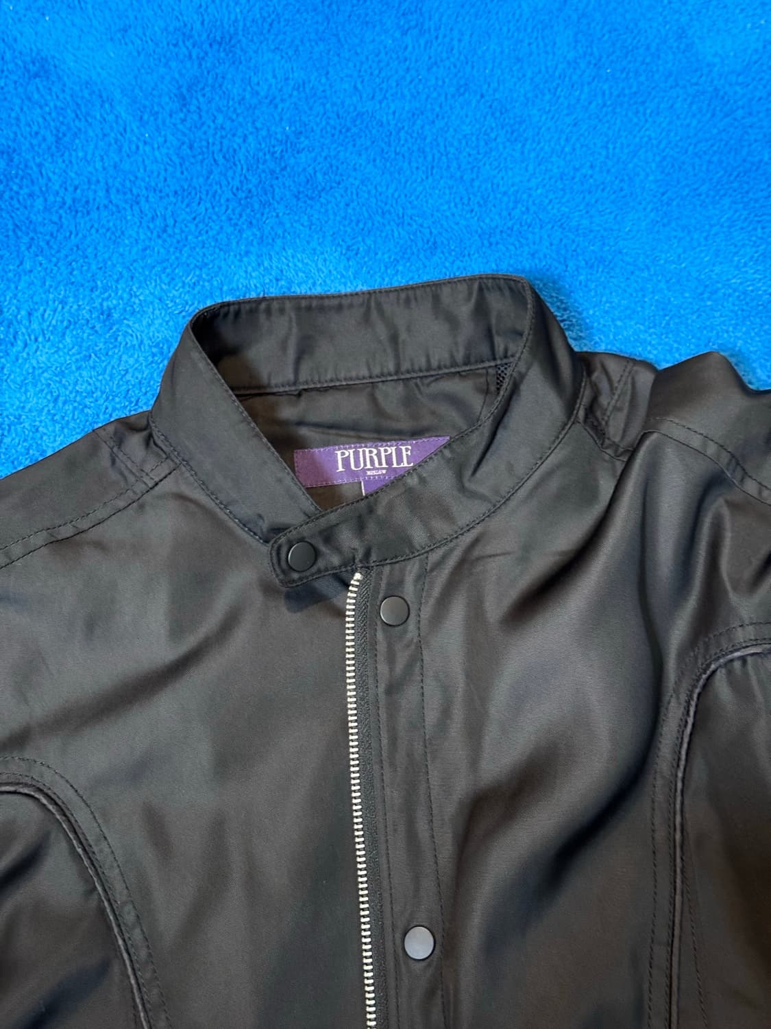 비슬로우 퍼플 나일론 레이서 자켓 상품이미지4