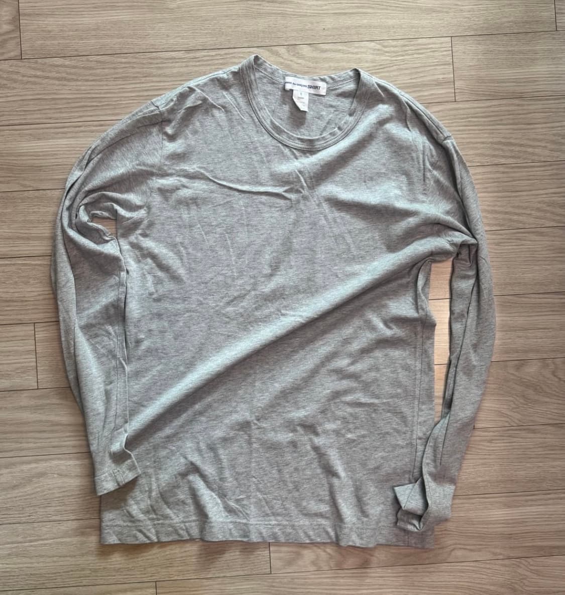 꼼데가르송 셔츠 그레이 롱슬리브 XL 상품이미지1