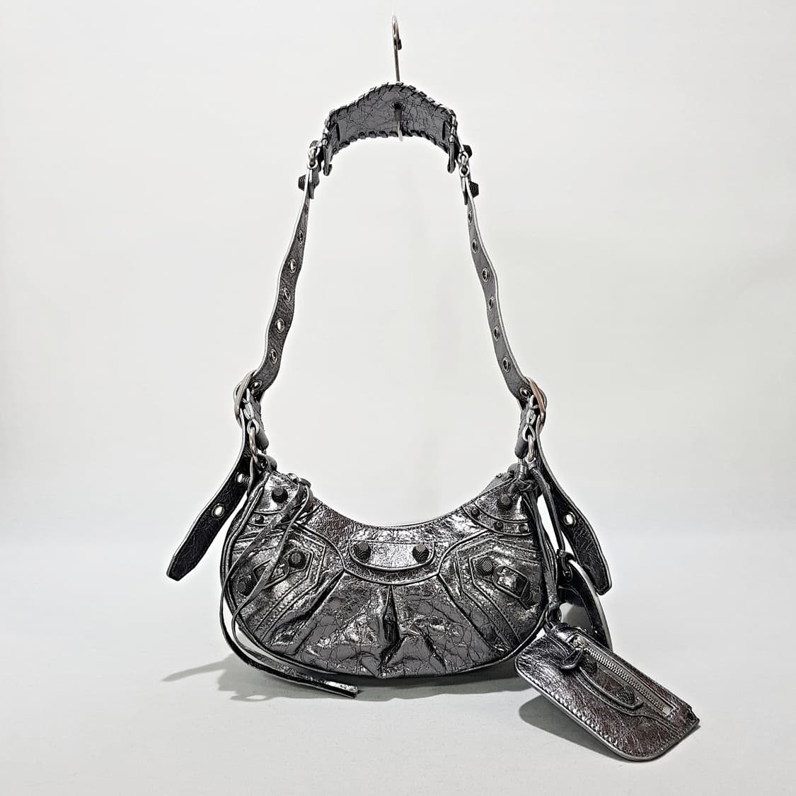 발렌시아가 르카골 숄더백 실버 XS   상품이미지1