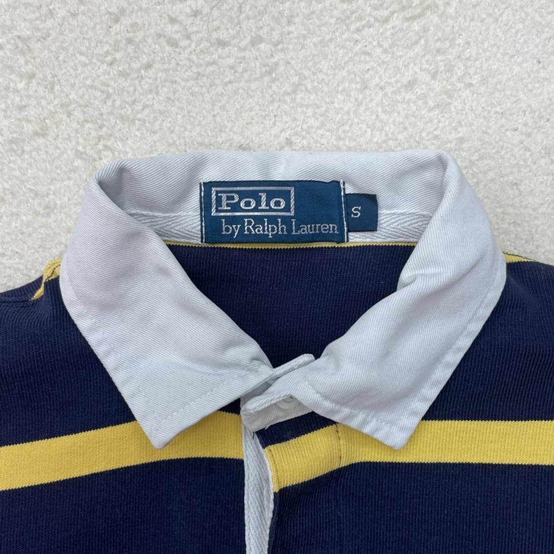 POLO BY RALPH LAUREN 럭비티 네이비+옐로우 S 상품이미지3
