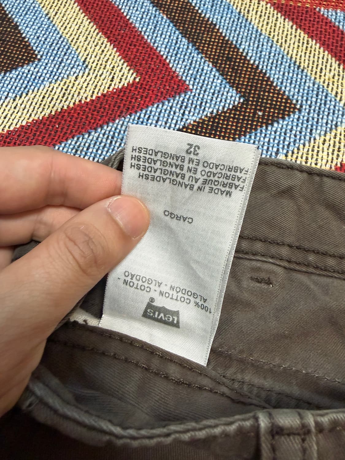 levi's 리바이스 코튼 카고 반바지 버뮤다팬츠 브라운 상품이미지5