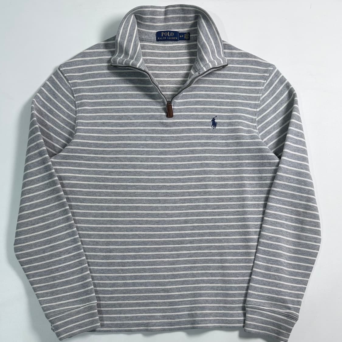 폴로 랄프로렌 스트라이프 반집업 상품이미지1