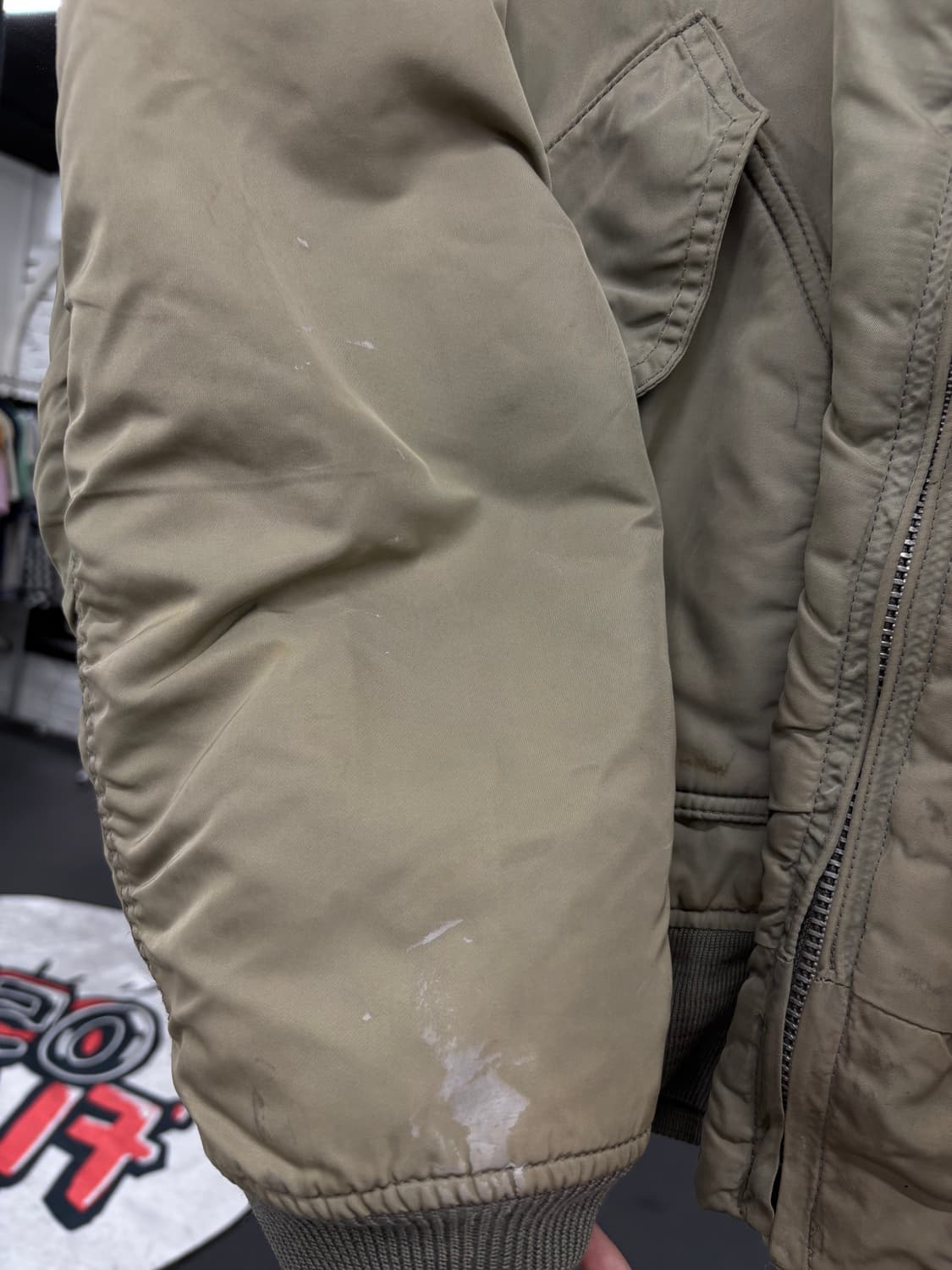 알파인더스트리 레더넥 봄버 자켓 상품이미지7