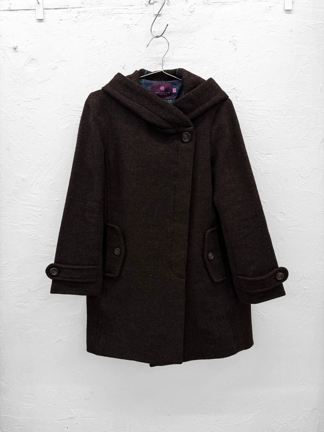 earth music&ecology 울 후드 코트 상품이미지1