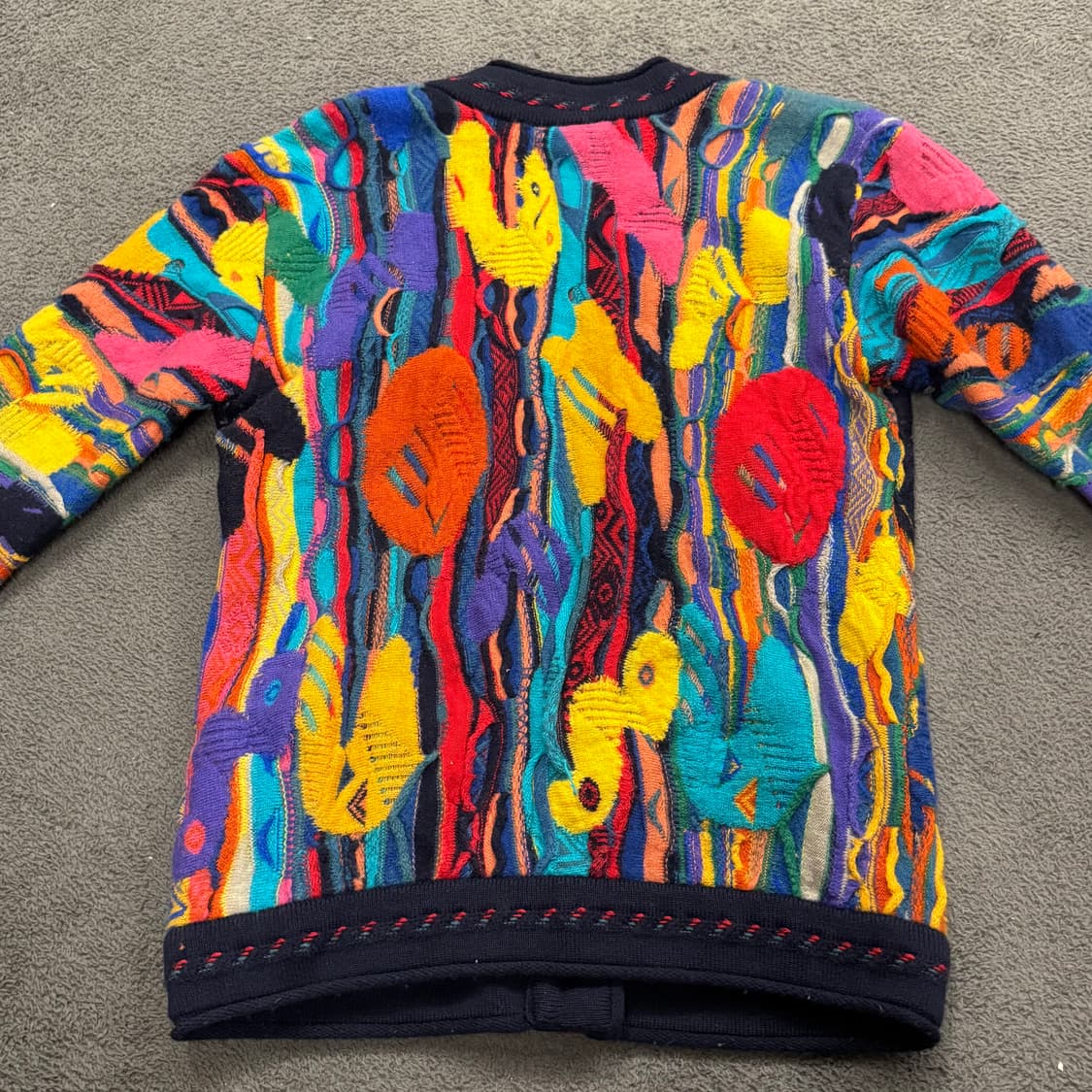 [정품/S] COOGI 스타일 멀티컬러 니트 가디건 c1 상품이미지4