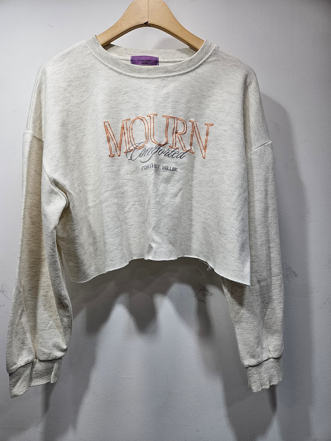 세미크롭 오버핏 맨투맨 Free  상품이미지6