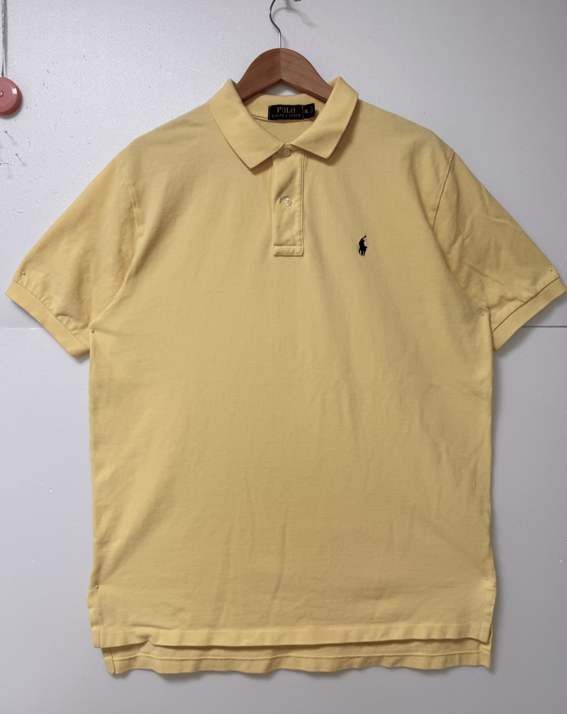 POLO 랄프로렌 반팔 카라티 105-110옐로우 오버핏 상품이미지1