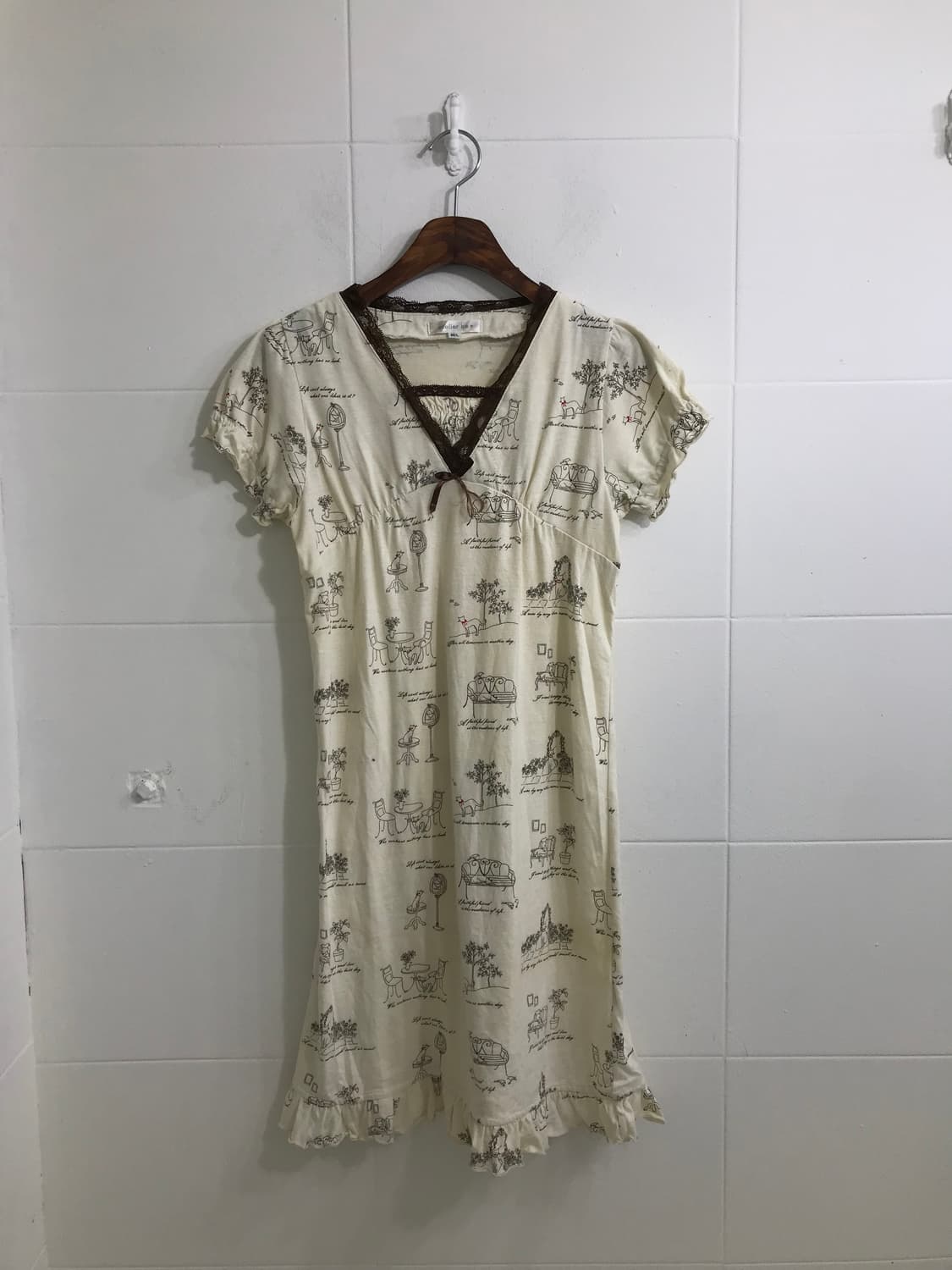 빈티지 베이이 퍼 코트 페어리 네코 모리걸 코디세트 상품이미지8