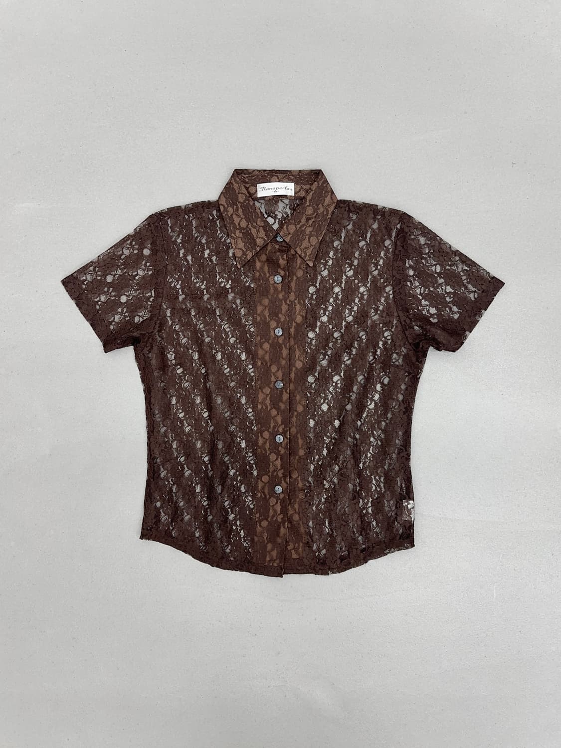 레이스 반팔 셔츠 상품이미지1