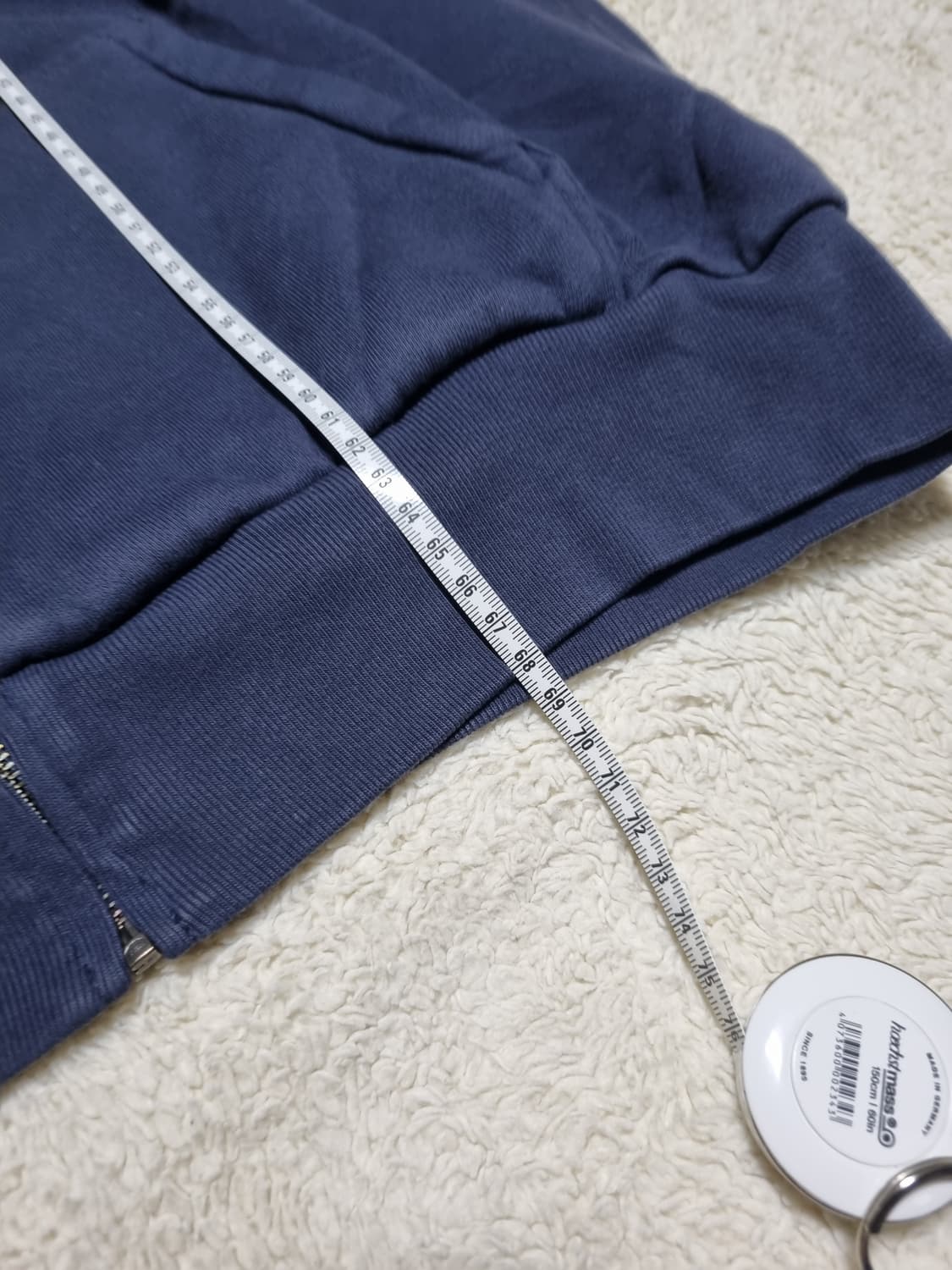 이지 갭 더블레이어 집업 후드 네이비 상품이미지3