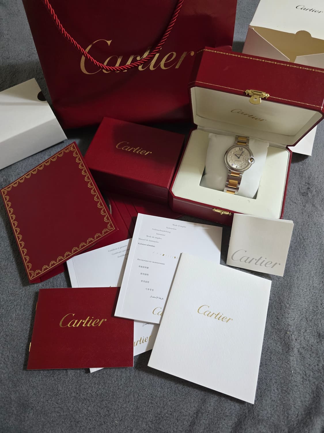 [급매] 까르띠에 발롱블루  핑크골드 콤비 / 다이아 11p / 상품이미지1