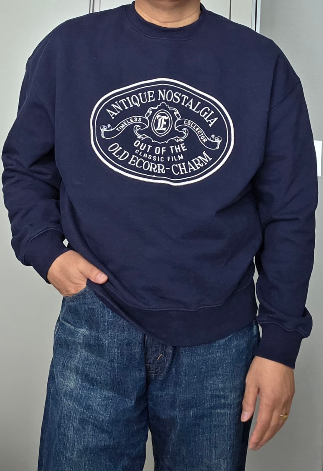 에코르 (ECORR) 맨투맨 롱슬리브 네이비 상품이미지6