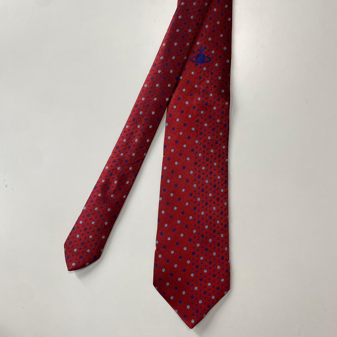 비비안웨스트우드 심플로고 정품 명품 넥타이(Vivienne)8.6cm 상품이미지1