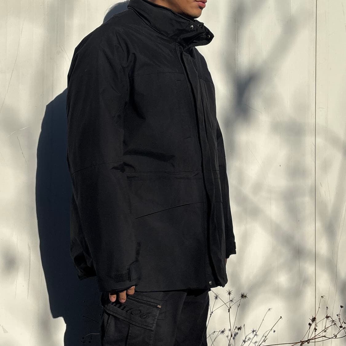 유니클로 빈티지 블랙 퀼팅 안감 필드 재킷 (XL) 상품이미지2