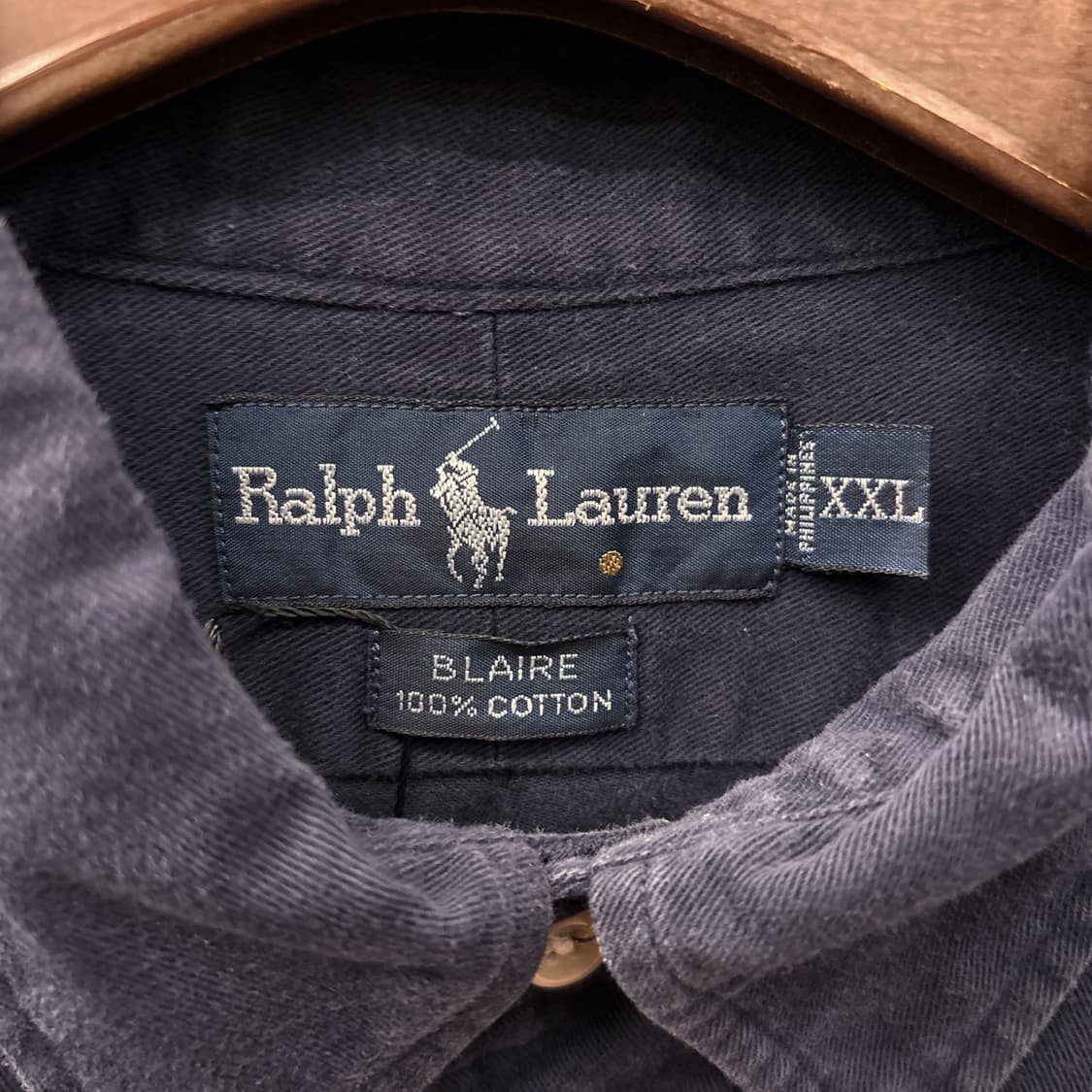 90s 폴로 랄프로렌 블레어핏 소프트 몰스킨 버튼다운 셔츠 N1097 상품이미지7
