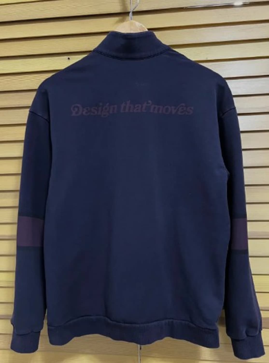 데상트골프 남성 네이비 반집업티셔츠 95 상품이미지3