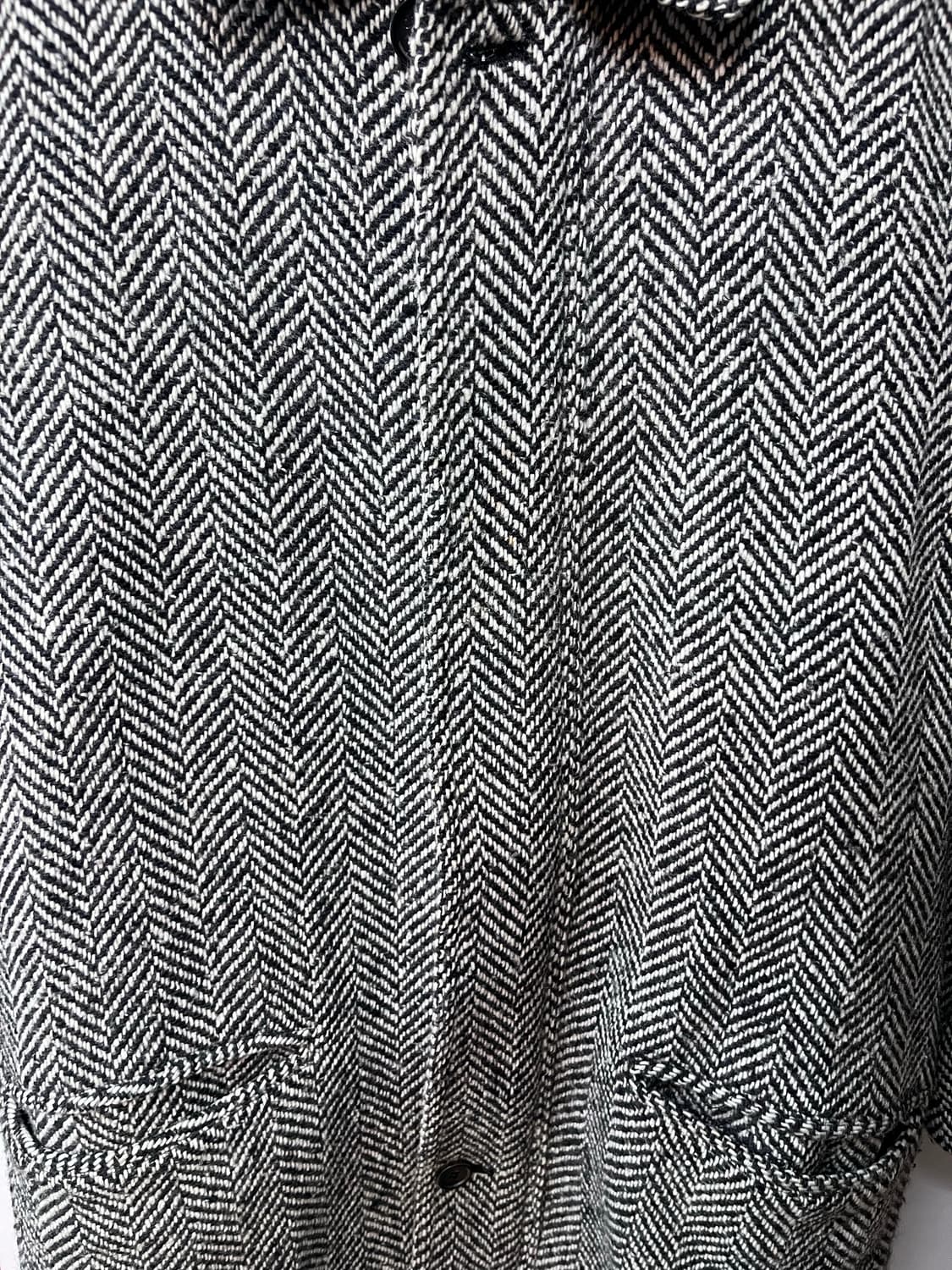 크리스챤 디올 헤링본 패턴 울 하프코트 상품이미지4