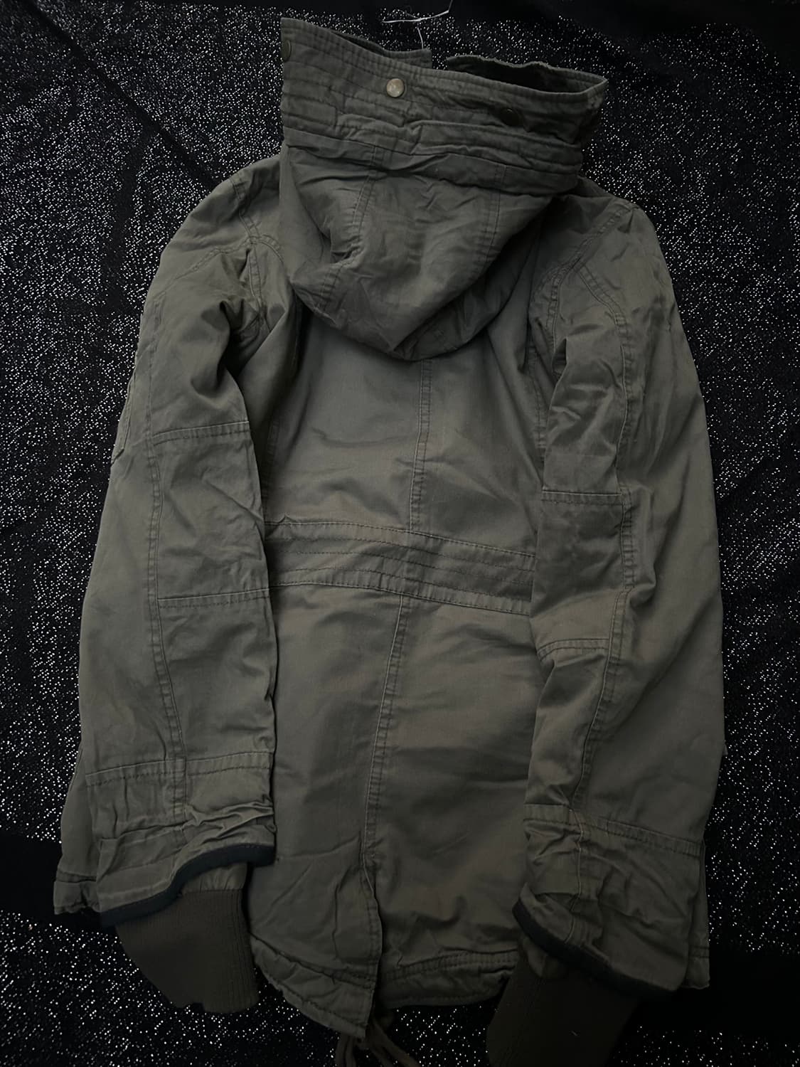 *rare design* y2k 기믹 카키 보노넥 야상 자켓  상품이미지3