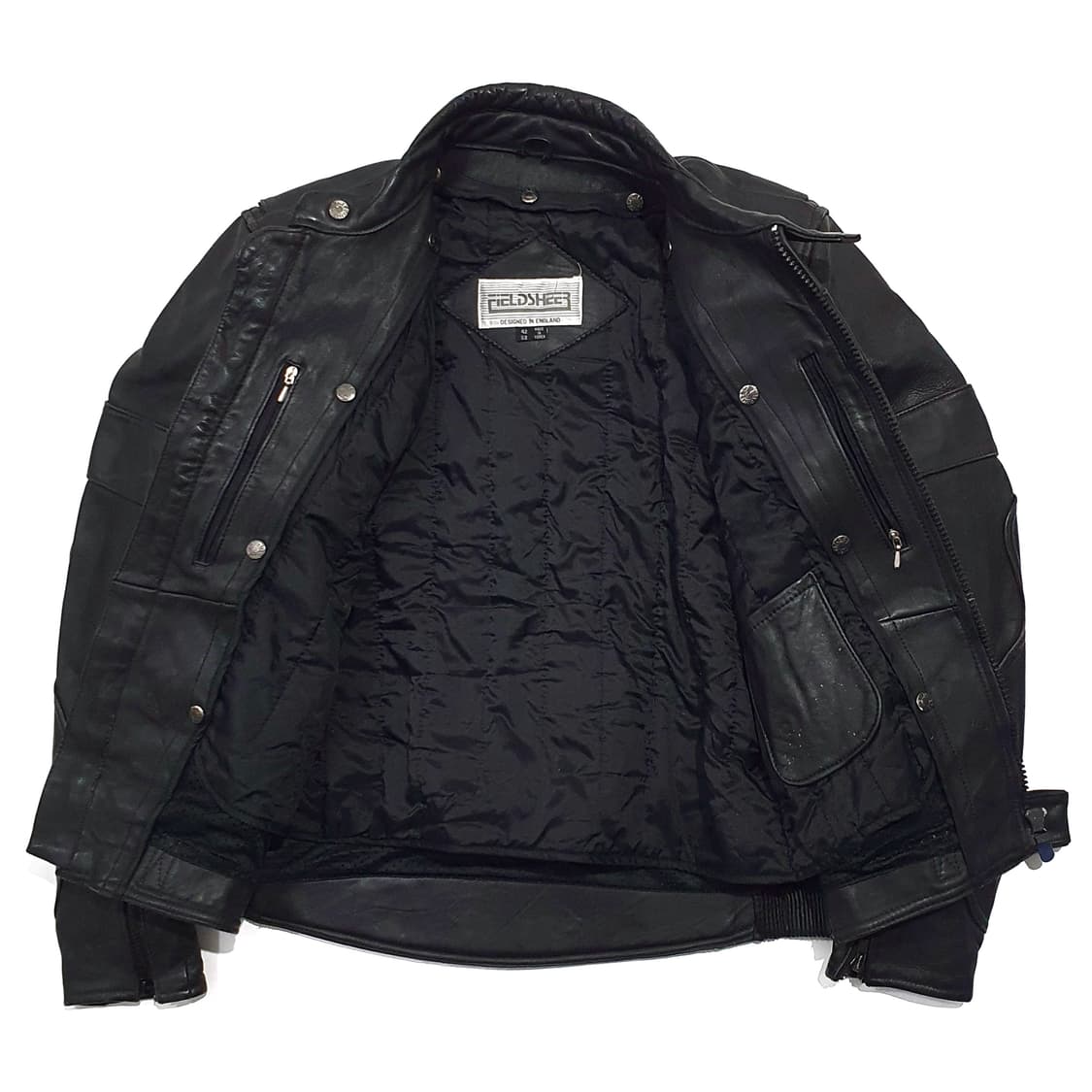 80s fieldsheer uk 모터사이클 가죽 자켓 (100~105) 상품이미지8